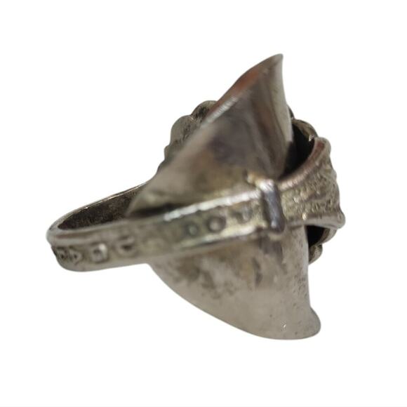 Vintage Saddle Portugal Spoon Ring - Picture 2 of 4